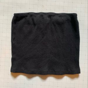 Black Stretchy Tube Top